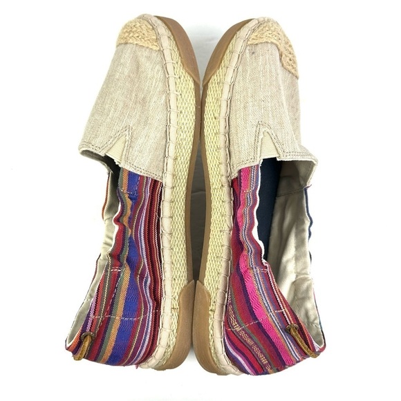 Sperry Top Sider Laurel Reef Espadrille 9 Oatmeal Caribbean Stripe Shoes NEW - Picture 5 of 6